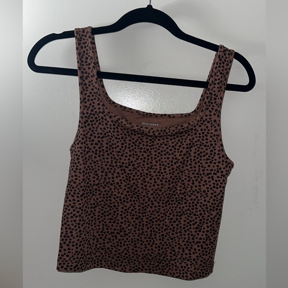 Old navy cheetah print tank top